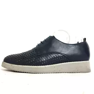 Zazou Shoes Sz AU8 EU39 Navy Blue Loafers Pointed Toe Leather Comfort Myer Women - Bild 1 von 15