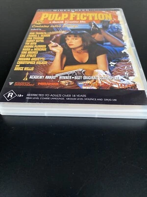Pulp Fiction (DVD, 1994) John Travolta Uma Thurman Bruce Willis - R4 - Free Post - image 1 of 4