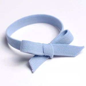 1Pcs Solid Color Bow Knotted Hair Rubber Band Hair Ties High Elastic Hair Rope - Picture 1 of 18