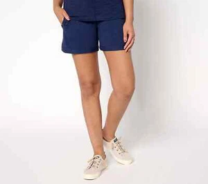 Pantalones Cortos Belle by Kim Gravel Slub Knit 5"-Crepúsculo-XL-NUEVO-A688395 - Imagen 1 de 2