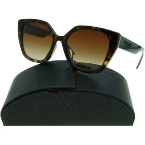 Prada Cateye Sunglasses PR 24XF PR24XF 2AU6S1 Havana/Black Temples NEW Women's - Picture 1 of 8