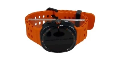 Samsung Galaxy Watch Ultra - GPS + LTE - Titanium Gray w/ Orange Band - 47mm