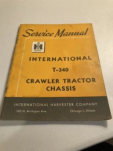 1959 Service Manual, International T-340 Crawler Tractor Chassis, ISS-1044 - Picture 1 of 4