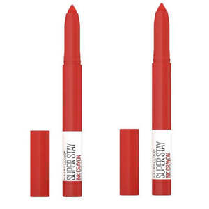 Pack of 2 Maybelline Super Stay Ink Crayon Lipstick, Know No Limits # 115