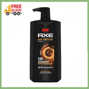 Axe Dark Temptation Refreshing Long Lasting Men's Body Wash, Dark Chocolate 32oz - Picture 1 of 17