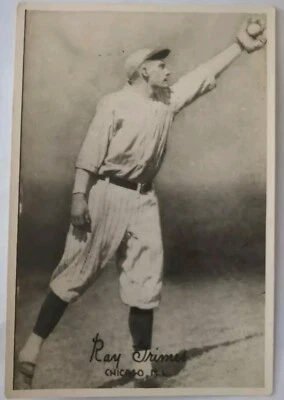 1930s Oscar Ray Grimes Chicago Cubs N3 C-296 George Burke Reproduced 4x6in Photo - Image 1 of 2
