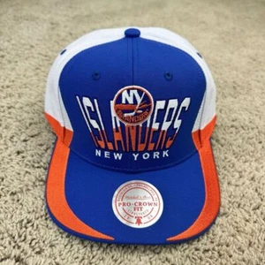 New York Islanders Hat Mitchell & Ness Retrodome Snapback Pro Crown Fit Blue Cap - Picture 1 of 8