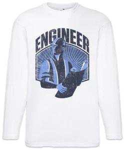 Engineer I Langarm T-Shirt Engineer Construction Supervisor Site Manager - Picture 1 of 1