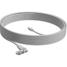 Logitech Rally Mic Pod Extension Cable - White, 10 m (952-000047)