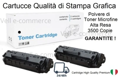 Toner 703 - 2Pz Compatibile con Canon LBP 2900i LBP 3000 - 3500 Copie  cd. - Immagine 1 di 4