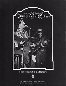 Larry & Rudy Gatlin Brothers 1983 Alvarez Yairi Akustikgitarre Werbung Werbung - Bild 1 von 3