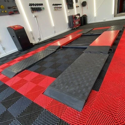 Auffahrrampen 4er SET für Scherenhebebühne Hebebühne Scherenbühne Auto Rampe - Bild 1 von 4