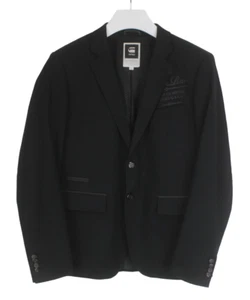 G-STAR Tailor Blazer Men's (EU) 52 Single Breasted Notch Lapel Black - Picture 1 of 12