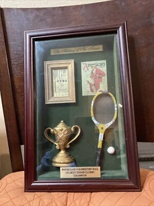 The History Of The Tennis Shadow Box Framed 8.5" x 13"  2"deep  - Picture 1 of 5