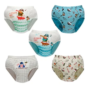 A PIRATE SHIP,, BOY UNDERPANTS Pants Briefs Underwear Size 2-14 Years 5 Pack - Picture 1 of 7