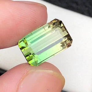 8.4 Carat Natural Faceted Cut Bicolor Tourmaline Loose Gemstone From Afghanistan - Picture 1 of 8