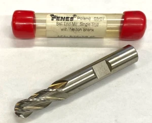 New Fenes 5/16" x 3/8" M42 Ball End Mill With Weldon Shank - 4 FL (5-226-012) - Picture 1 of 4