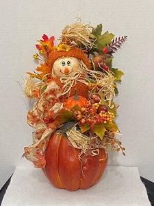 Halloween Deko Vogelscheuche Kürbis  - Bild 1 von 5