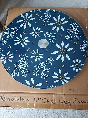 Temp-tations new Classic 12" Tempered Glass Lazy Susan - Image 1 of 4