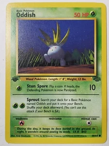 Oddish 58/64 NM / M - 1ST EDITION - 1999 Jungle Pokemon Card - $2 Combined Ship - Picture 1 of 2