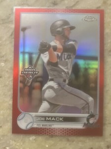 Joe Mack 2022 Topps Pro Debut Chrome Red Refractor 1/5 #PDC-159 MARLINS
