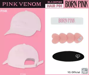 BLACKPINK Ball Cap Pink Venom / Haarnadeln BORN PINK OFFICIAL + Track - Bild 1 von 4