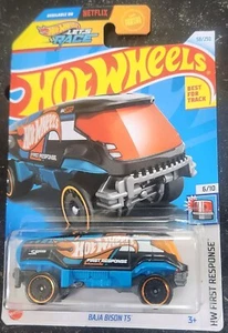 Hot Wheels Black Baja Bison T5 58/250, Hot Wheels First Response 6/10 2024 - Picture 1 of 2