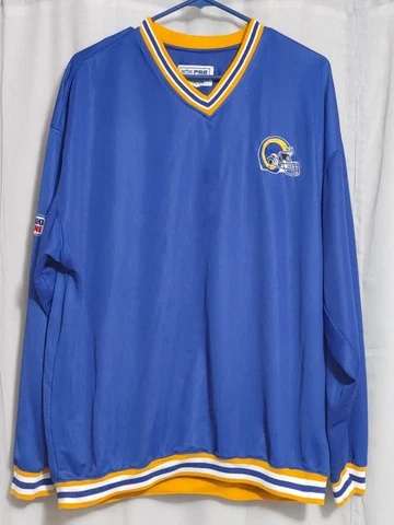 Vintage 90's Pro Line Starter Rams Pullover Size L Great Piece & Logo   (Bin:E) Cover