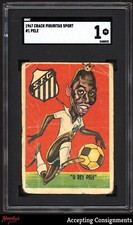 1967 Crack Figuritas Sport #1 Pele SGC 1 POOR BRASIL
