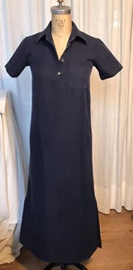 Christopher&Banks Womens Navy Short Sleeve Midi Dress Sz 4 pre-owned - Picture 1 of 12