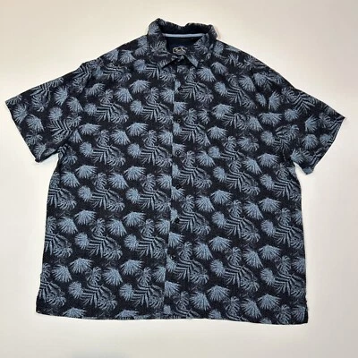 Nat Nast Mens Shirt Size XL Extra Large Blue Short Sleeve Button Up Silk - Image 1 of 4