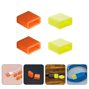 40 Pcs USB Prise Poussière Couvercle Câble de Charge Protecteurs Données Silicone Couvercles - Photo 1 sur 12