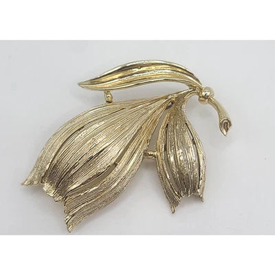 Vintage Lisner Brooch Gold Tone - Image 1 of 4