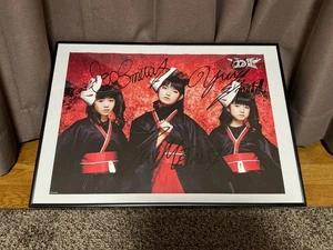 【frameless】BABYMETAL Megitsune Signed B3 Poster First purchase bonus Used - Picture 1 of 4