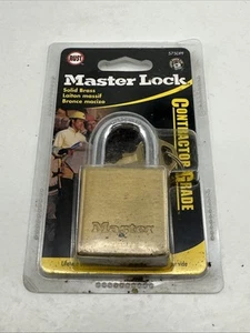 Master Lock 575DPF Padlock 1 1/2 Wide Solid Brass Weather Resistant NIB - Picture 1 of 6