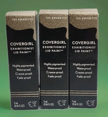 Covergirl Exhibitionist Lid Paint Waterproof Eye shadow 125 Amaretto .16oz 3 pcs - Image 1 of 2