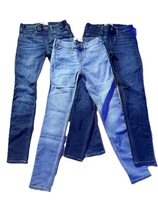 abercrombie girls 9/10 Long Mid Rise Jean Legging Pull On Denim Pants - Bild 1 von 4