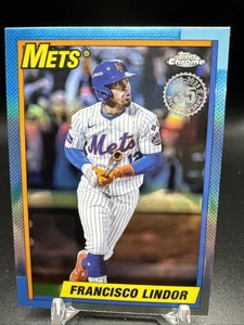 2025 Topps Chrome Baseball #90CB-10 Francisco Lindor - Picture 1 of 2