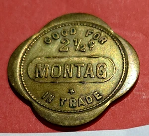 (Pgasteelers1) Maverick Token "Good for 2 1/2 Ct. in Trade" Rev 2 1/2 Ct." Sc Br - Picture 1 of 2