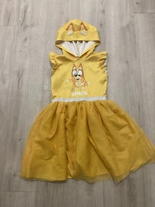 Bingo Costume Dress Hoodie Mesh Cosplay Tutu   Dog Ears  Sz  XL 14 Girls Bluey - Picture 1 of 4