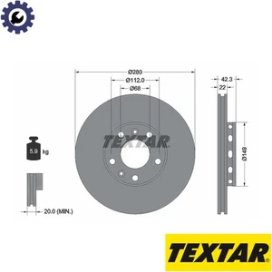 2x BRAKE DISC 92152203 FOR AUDI A8D3 VW PHAETON ASN/BBJ 3.0L BDX 2.8L BNG 3.0L - Picture 1 of 8