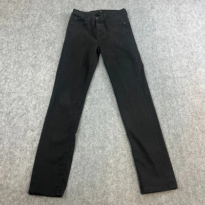 7 For All Mankind Womens Jeans Slim Skinny 28 29 UK 8 Dark Black Stretch - Image 1 of 4