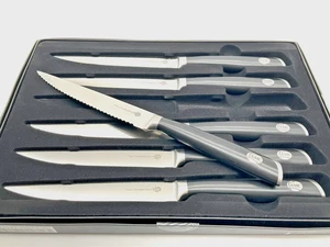 6x AMC TITANMESSER cuchillo de tomate verduras juego de cuchillos para carne, 6 piezas alta calidad - Imagen 1 de 6