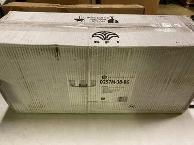 Designers Fountain D257M Leavenworth 3 光梳妆灯带蚀刻玻璃阴影 — 第 1/2 张图片