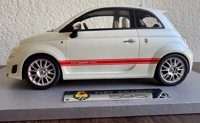 2013 ABARTH 595 - 50th Anniversary Matte White - BBR 1:18 - BLM1814 - ÜBER RARE - Image 1 of 4