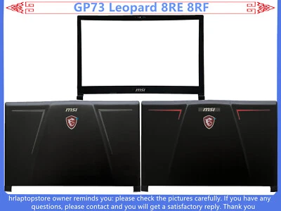Nuevo para MSI GP73 GP73M Leopard 8RD MS-17C7 MS-17C6 17.3in LCD Cubierta trasera / Bisel Foto 1 de 4