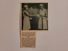 Helen Jones Patty Kilmartin Tennis Merion Cricket Club 1933 NY Times Colorfoto