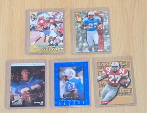 Juego de 5 cartas Fleer Eddie George Houston 1996 novato #155/Blue Ultra Fleer #41 - Imagen 1 de 2