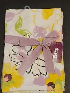 NWT Spring Summer Flowers Tea Dish Hand Towels SET Yellow Purple Hostess Gift - Picture 1 of 11