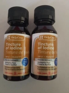2 PACK TINCTURE OF IODINE FIRST AID ANTISEPTIC FOR EXTERNAL USE - Picture 1 of 2